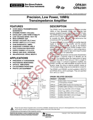 OPA2381AIDGKR datasheet  